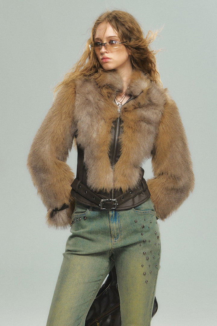 Belted Fur Coat