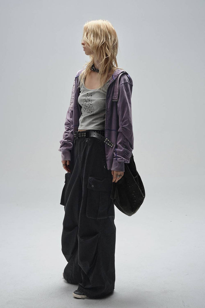 Loose Fit Zip Hoodie