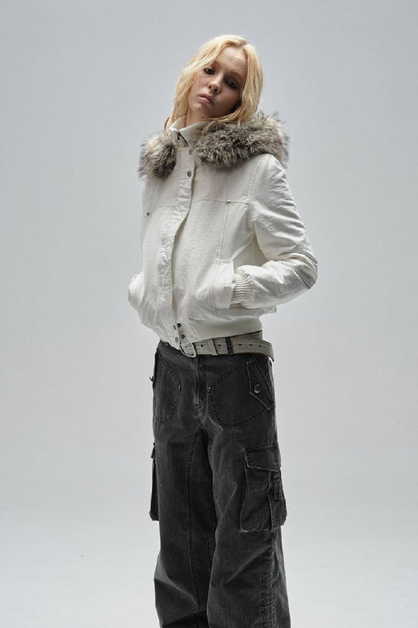 Fitted Hooded Winter Jacket