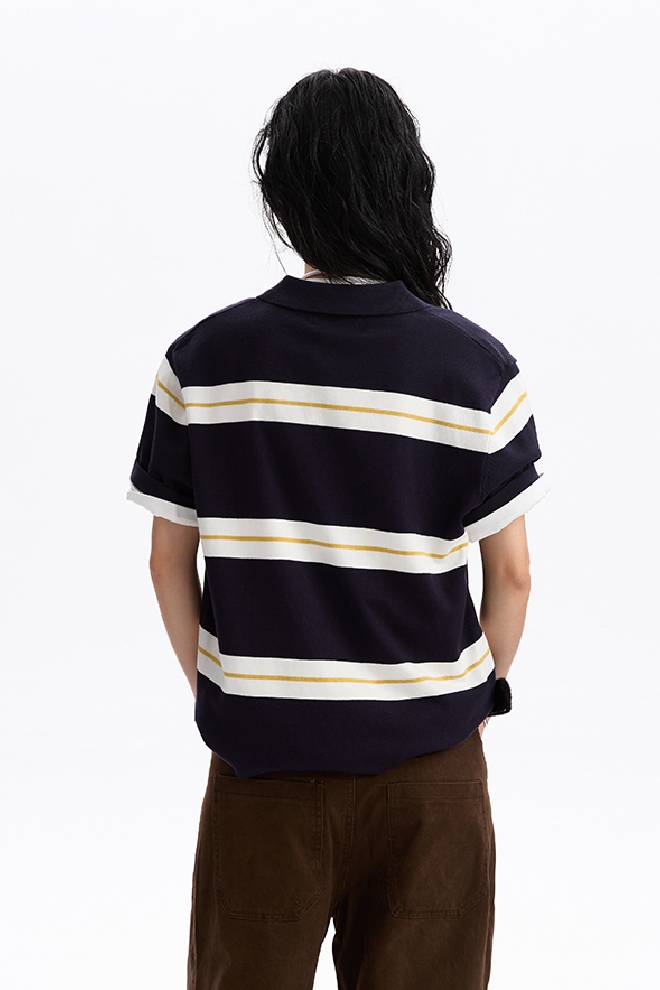 Striped Polo Tee