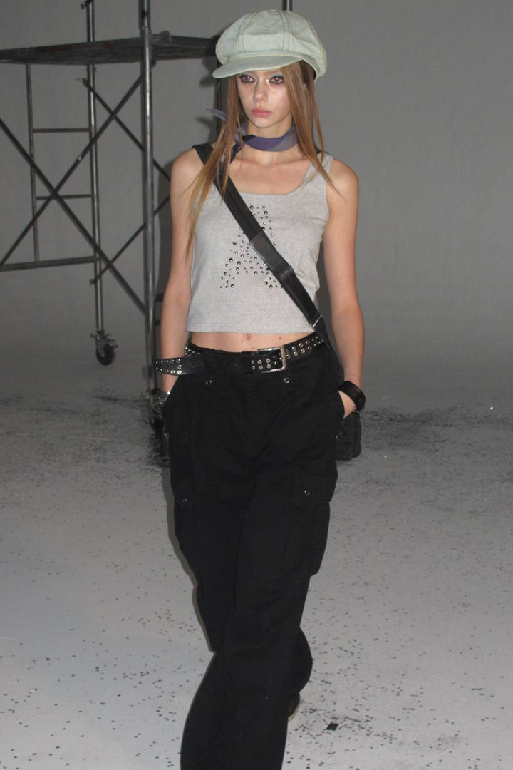 Studded "A" Tank Top