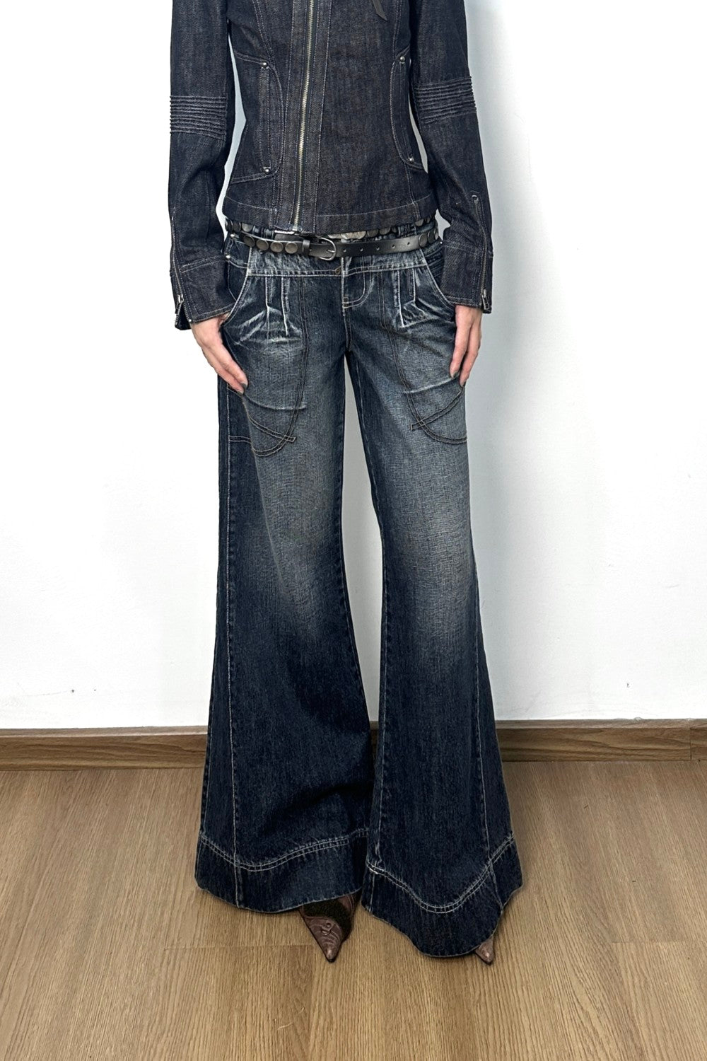 Riley Wide-Leg Retro Jeans