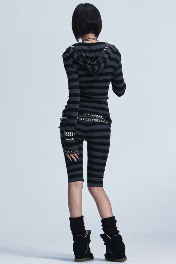 Lana Striped Cross Leggings