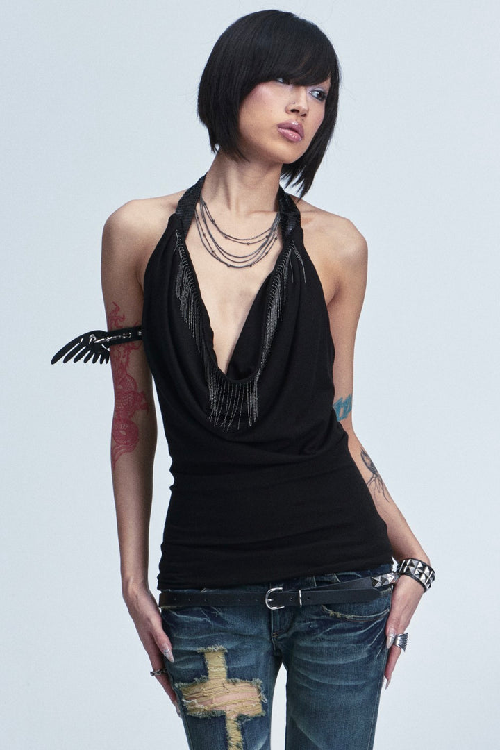 Zadie Draped Halter Top