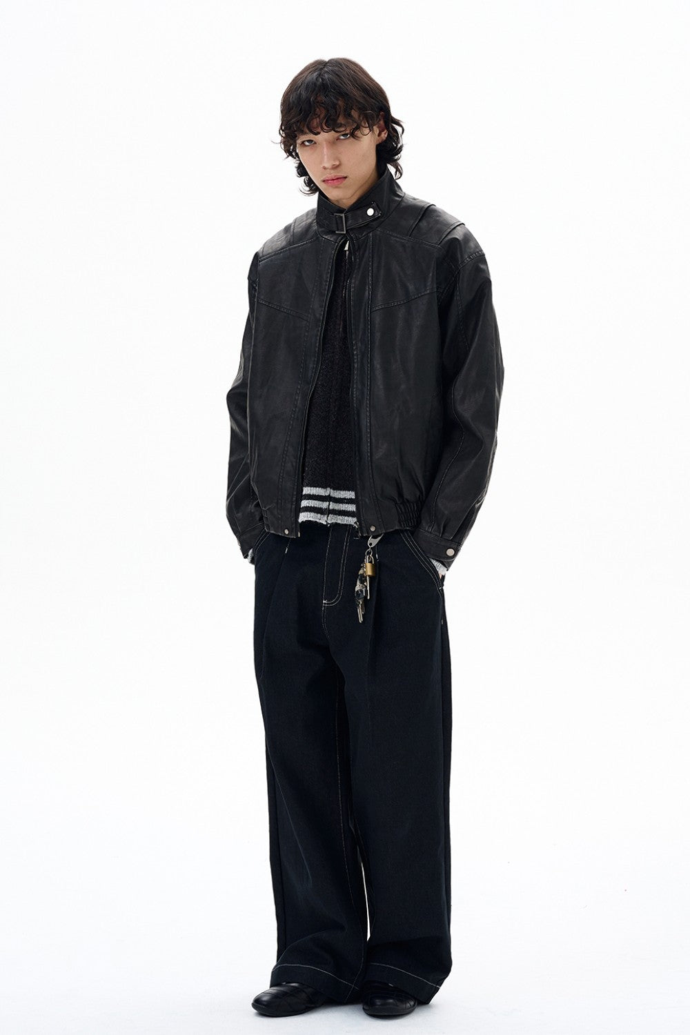 Leather Buckle Collar Jacket – Pixie Rebels