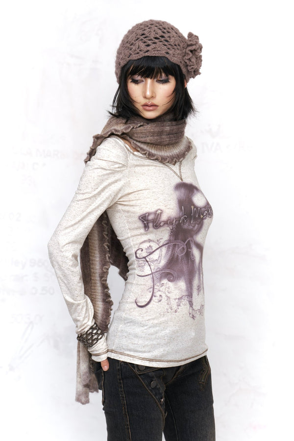 Retro Portrait Button Shirt