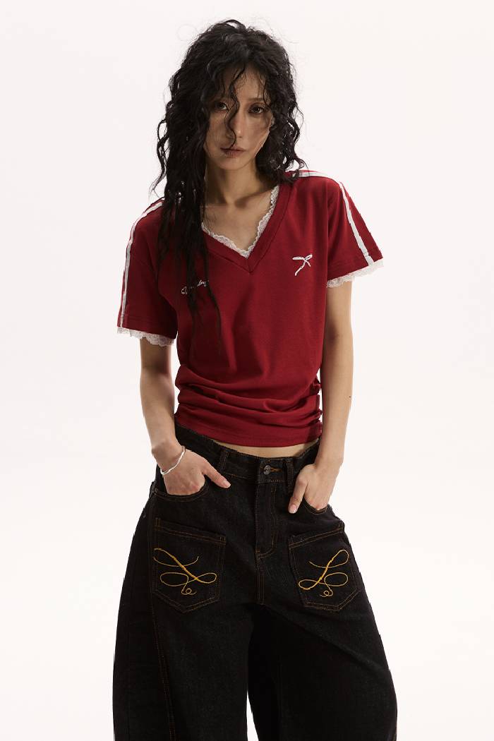 Lace Trim Tee