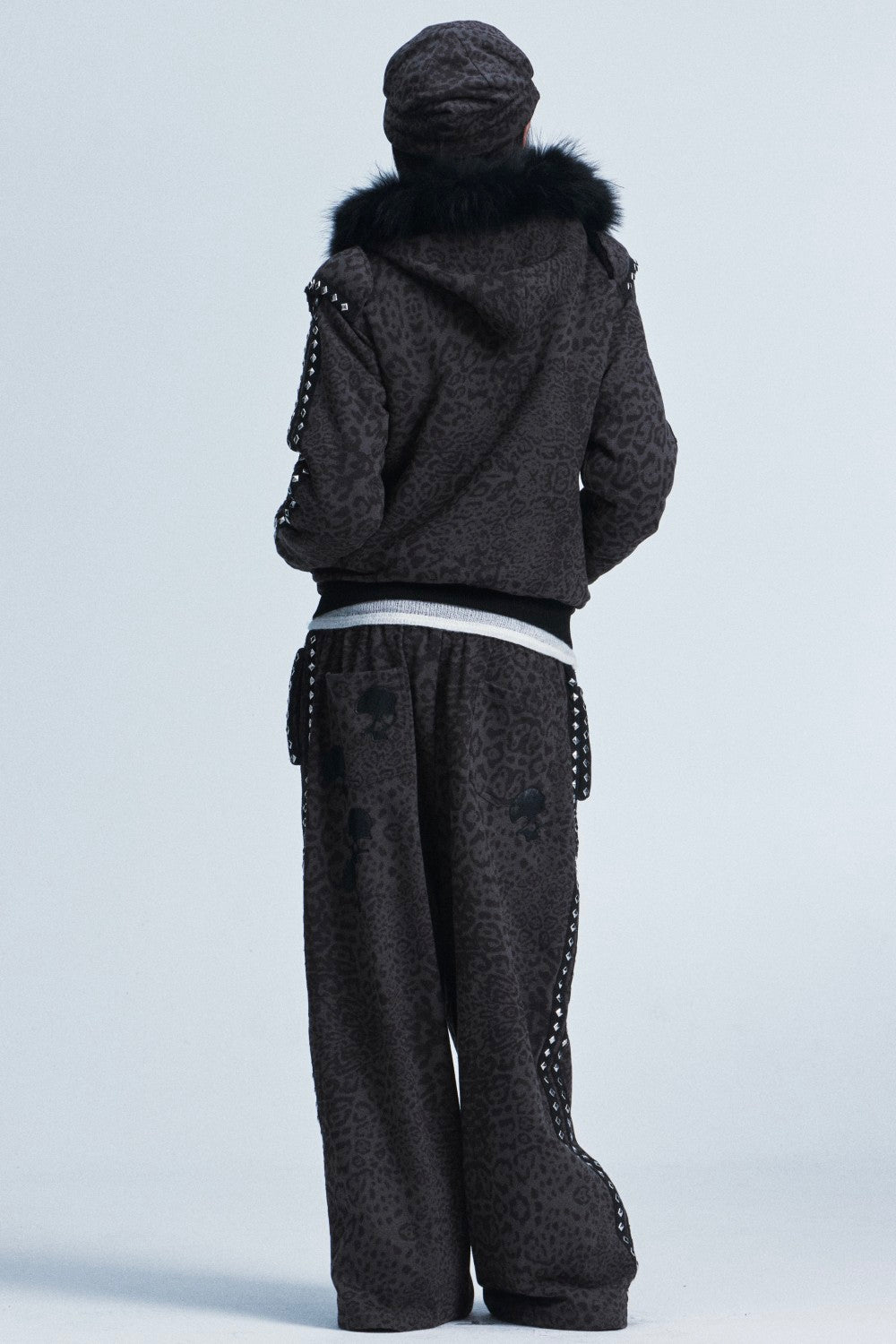 Studded Leopard Jacket