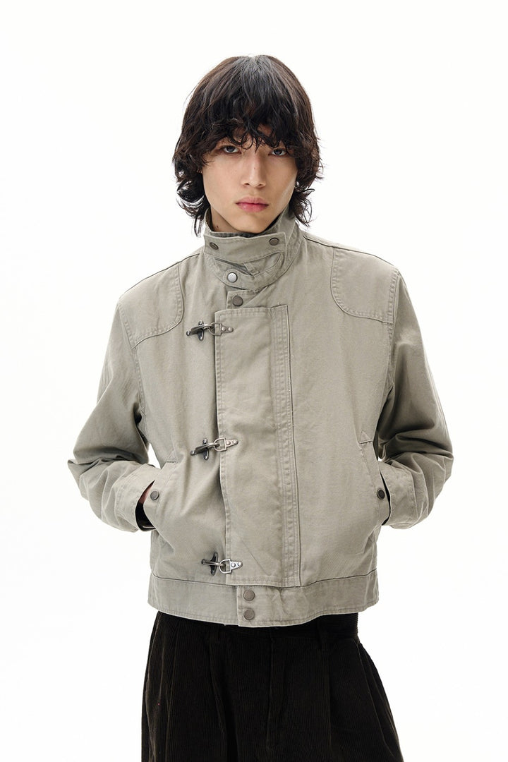 Vintage Aviator Buckle Jacket