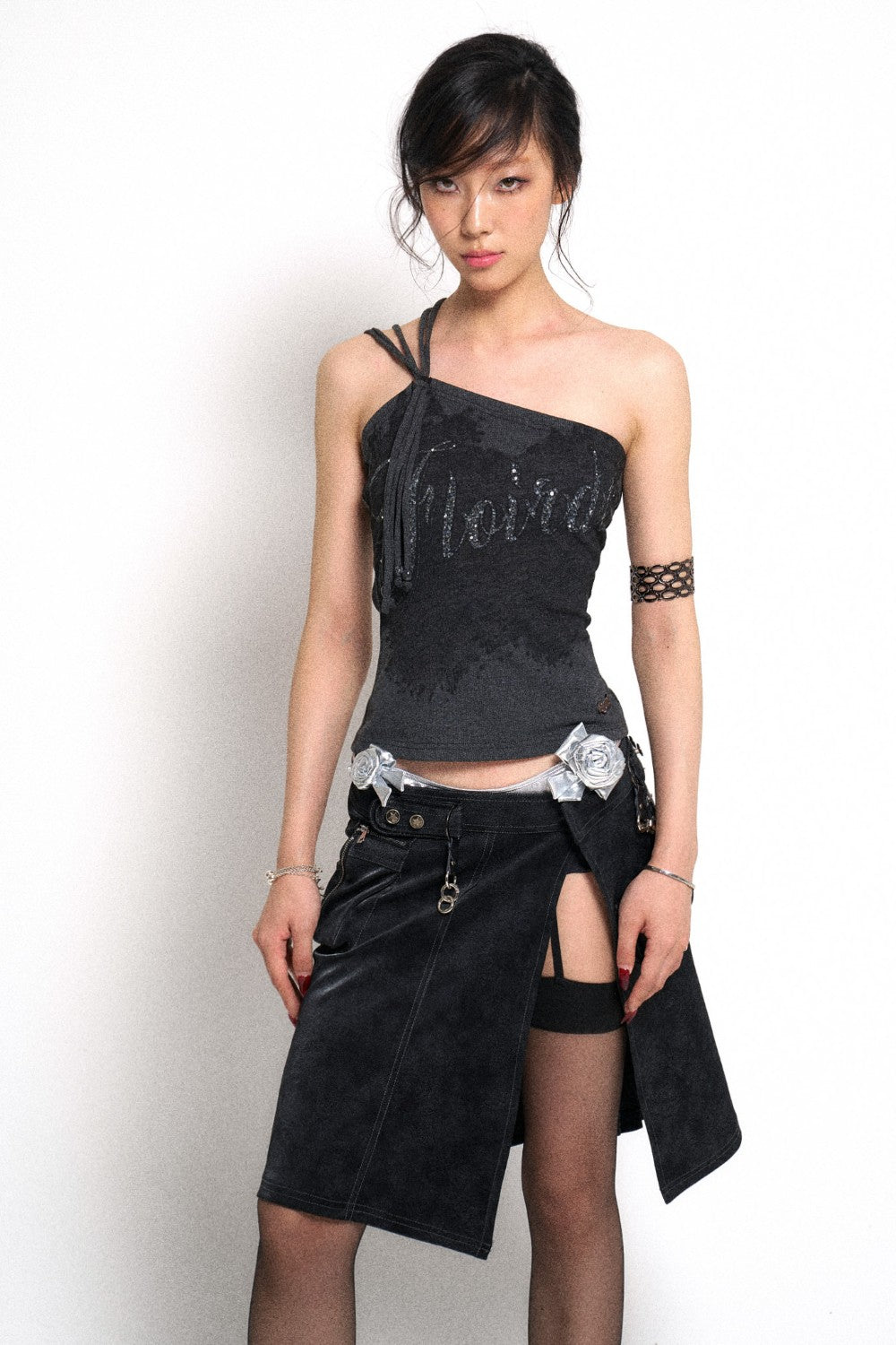 One-Shoulder Logo Top – Pixie Rebels