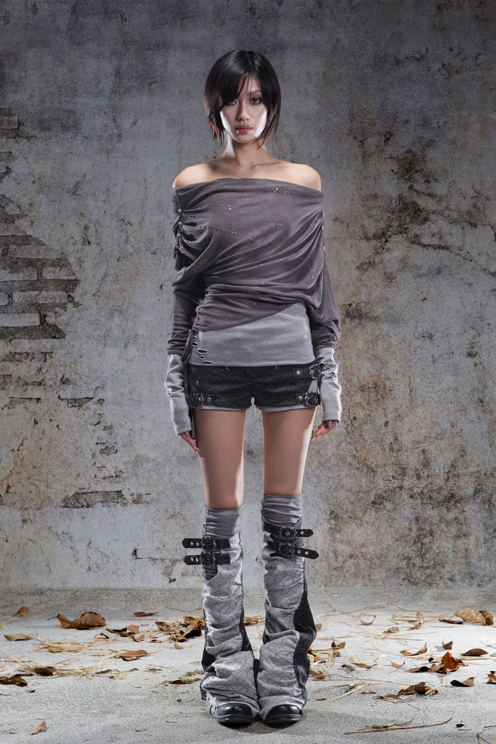 Mira Off-shoulder Fold Top