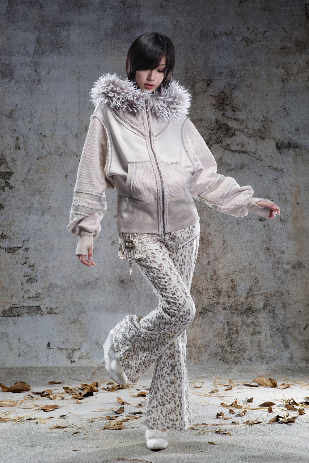 Arielle Leopard Flared Jeans