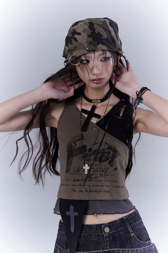 Camo Studded Headscarf