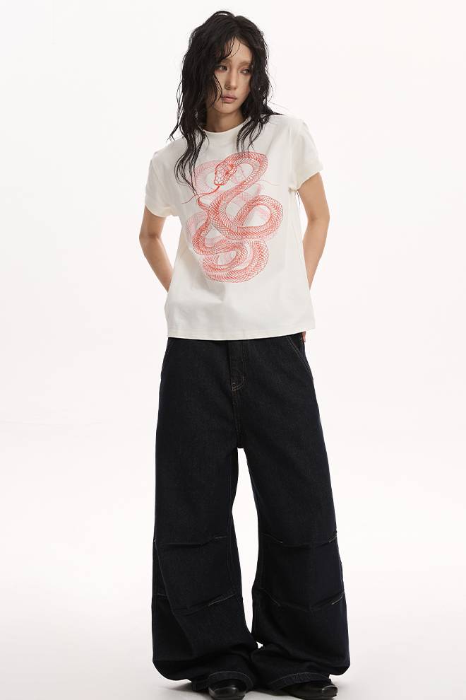 Graphic Snake Tee
