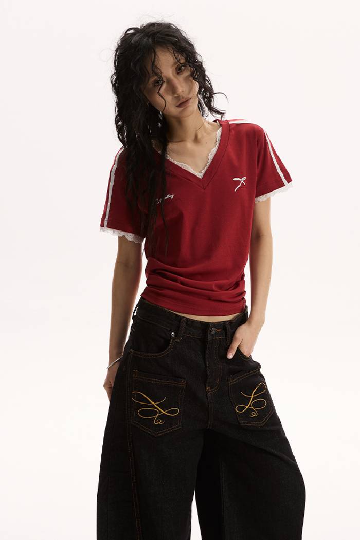 Lace Trim Tee