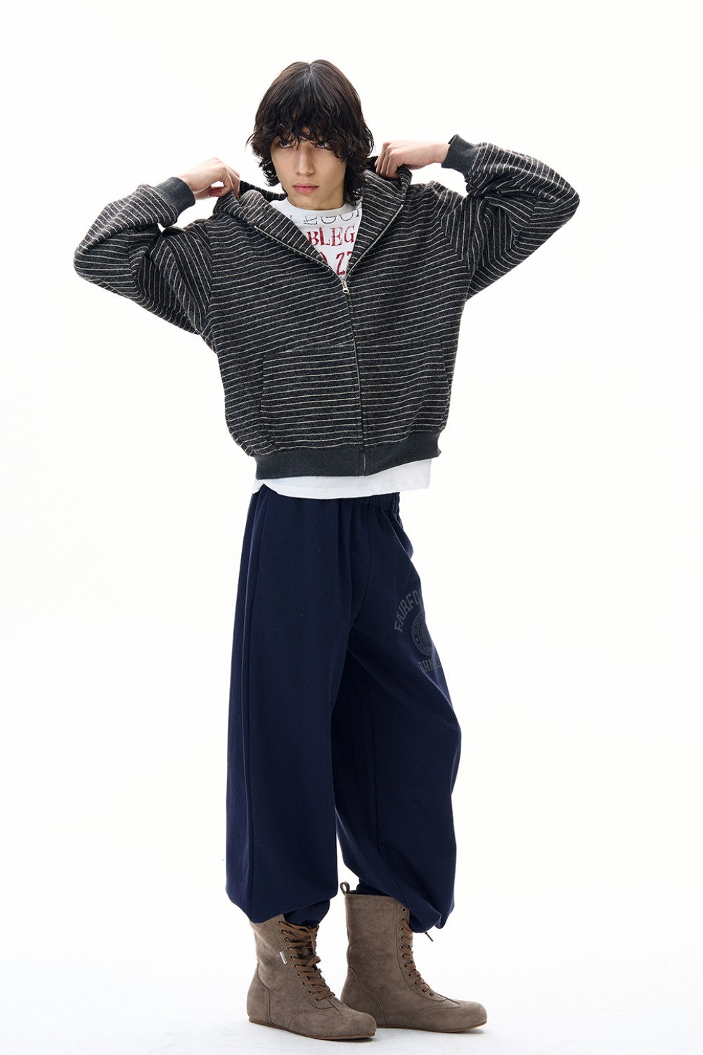 Classic Striped Knit Jacket