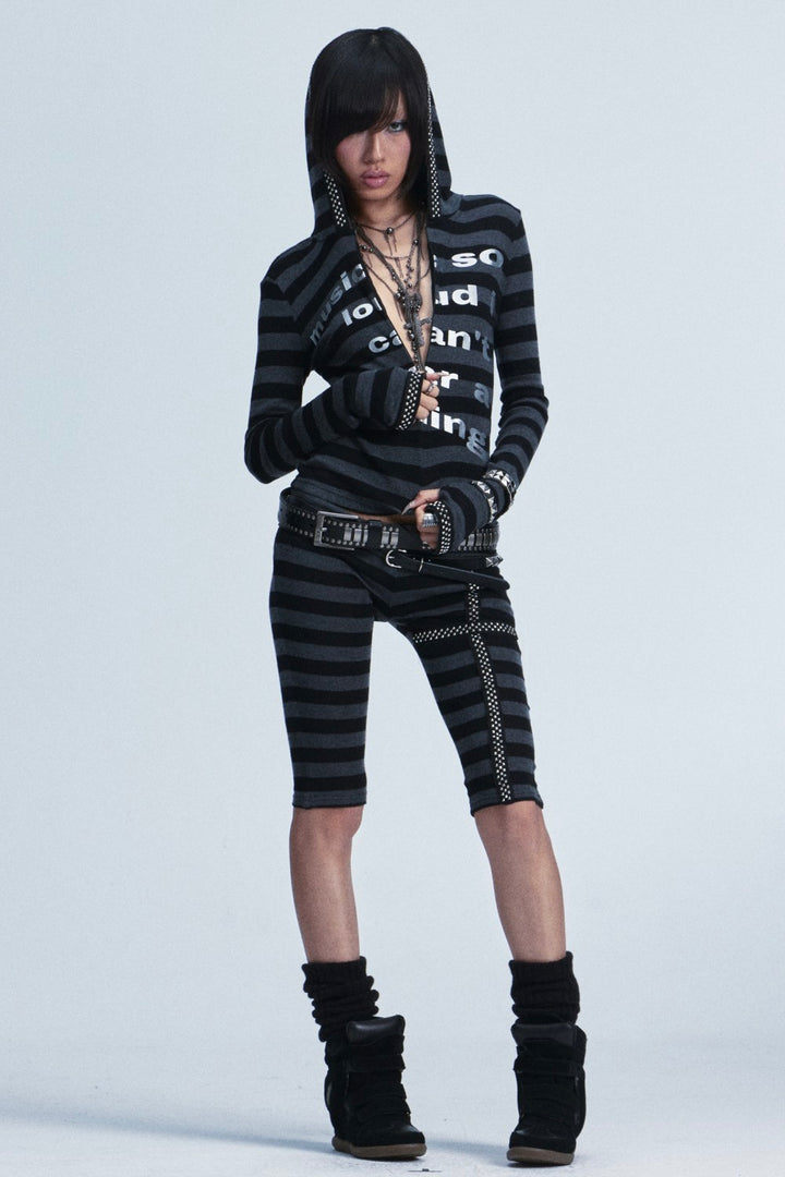 Lana Striped Cross Leggings