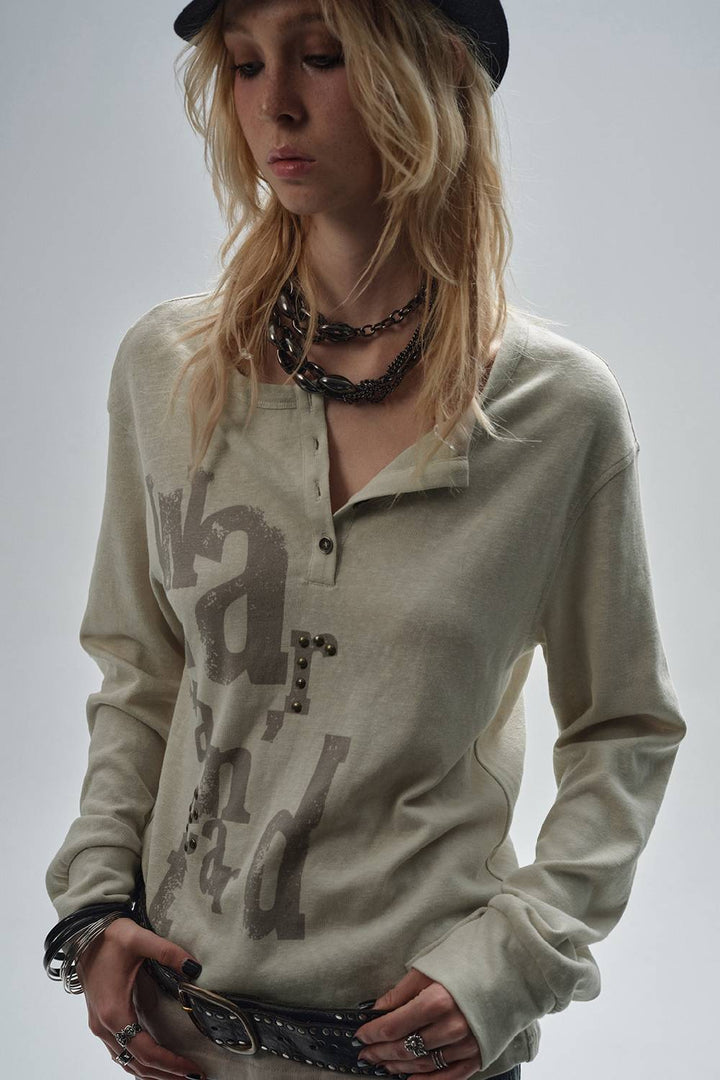 Rhinestone Graphic Sweater