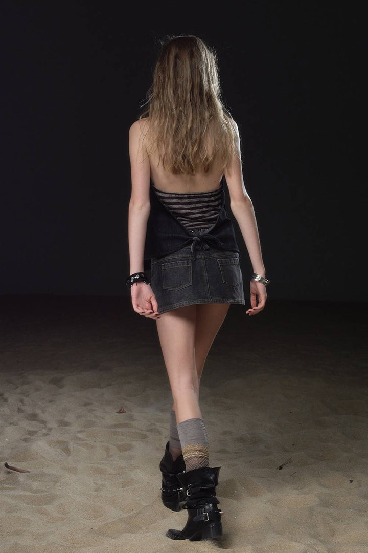 Layered Halter Vest Top