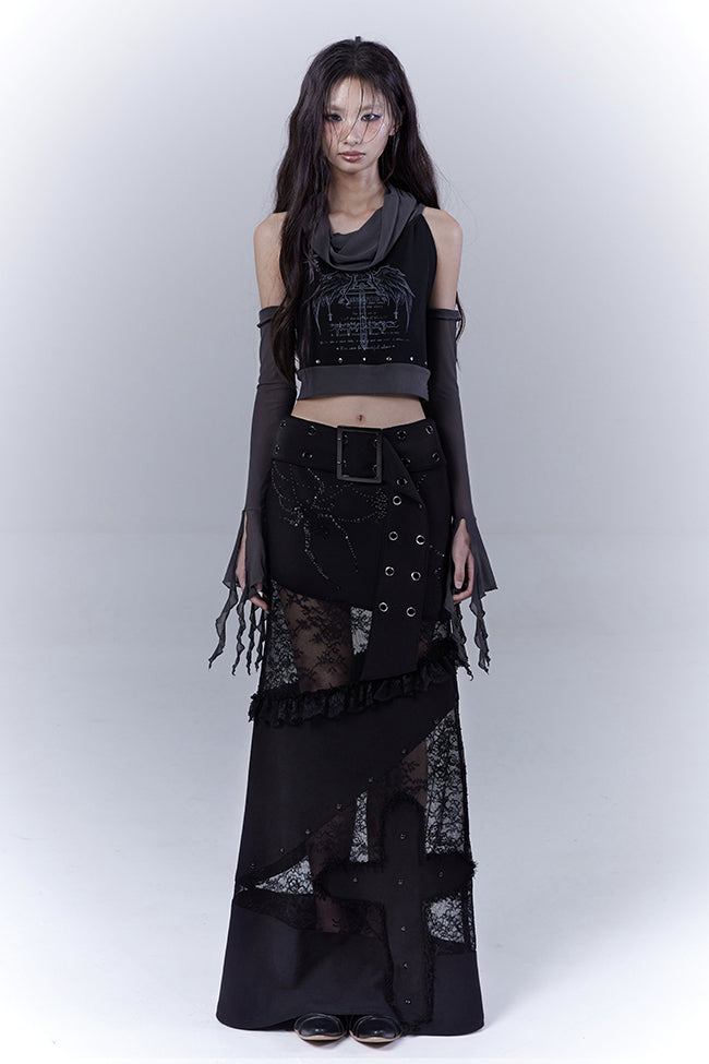 Angel Graphic Sleeve Top