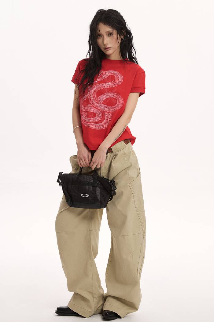 Washed Barrel Pants