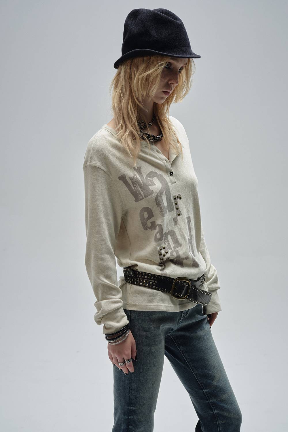 Rhinestone Graphic Sweater