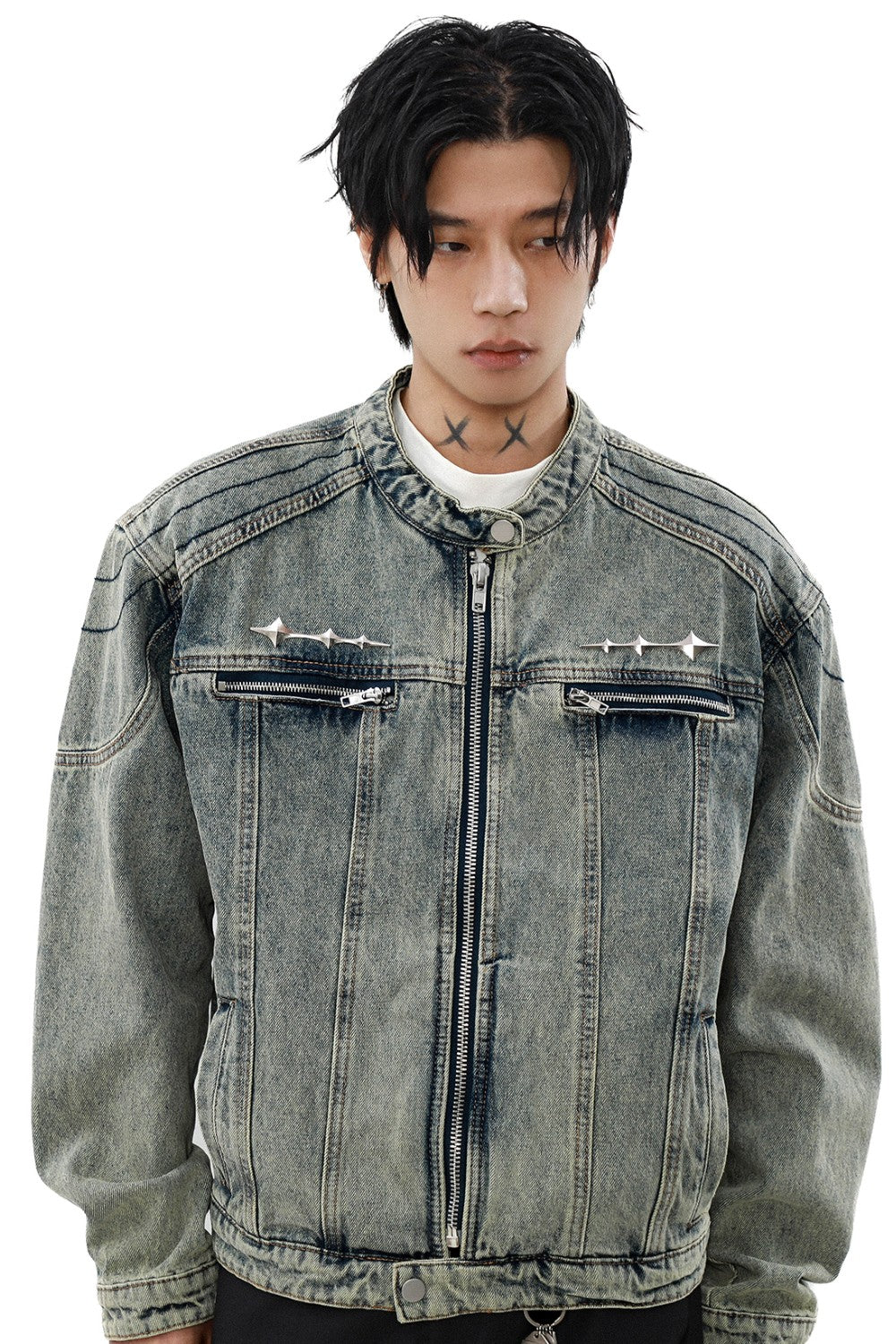 Cropped Denim Core Jacket