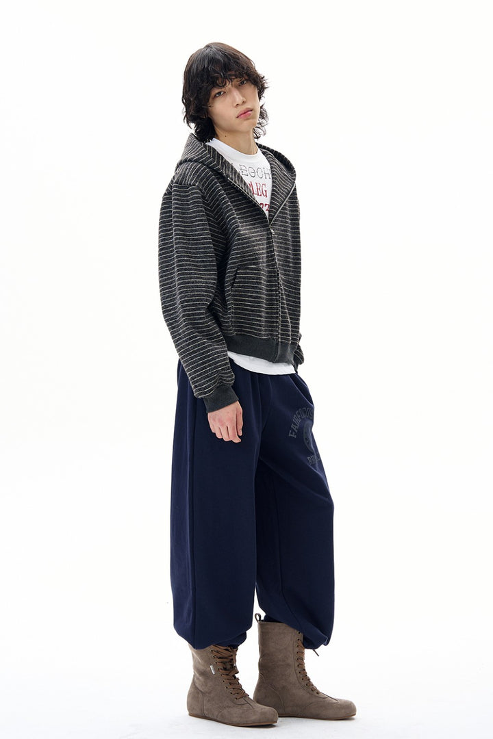 Classic Striped Knit Jacket