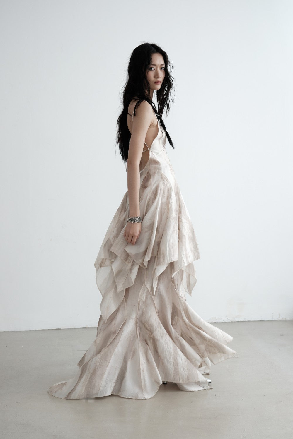 Draped Satin Fairy Dress L Draped Satin Fairy Dress L