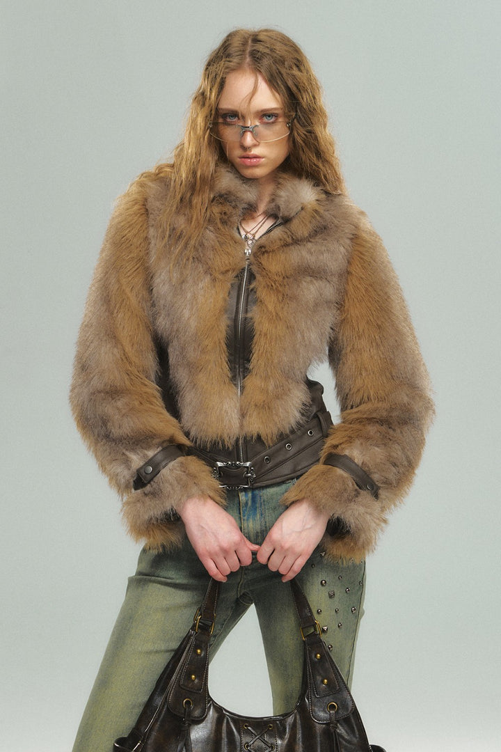 Belted Fur Coat