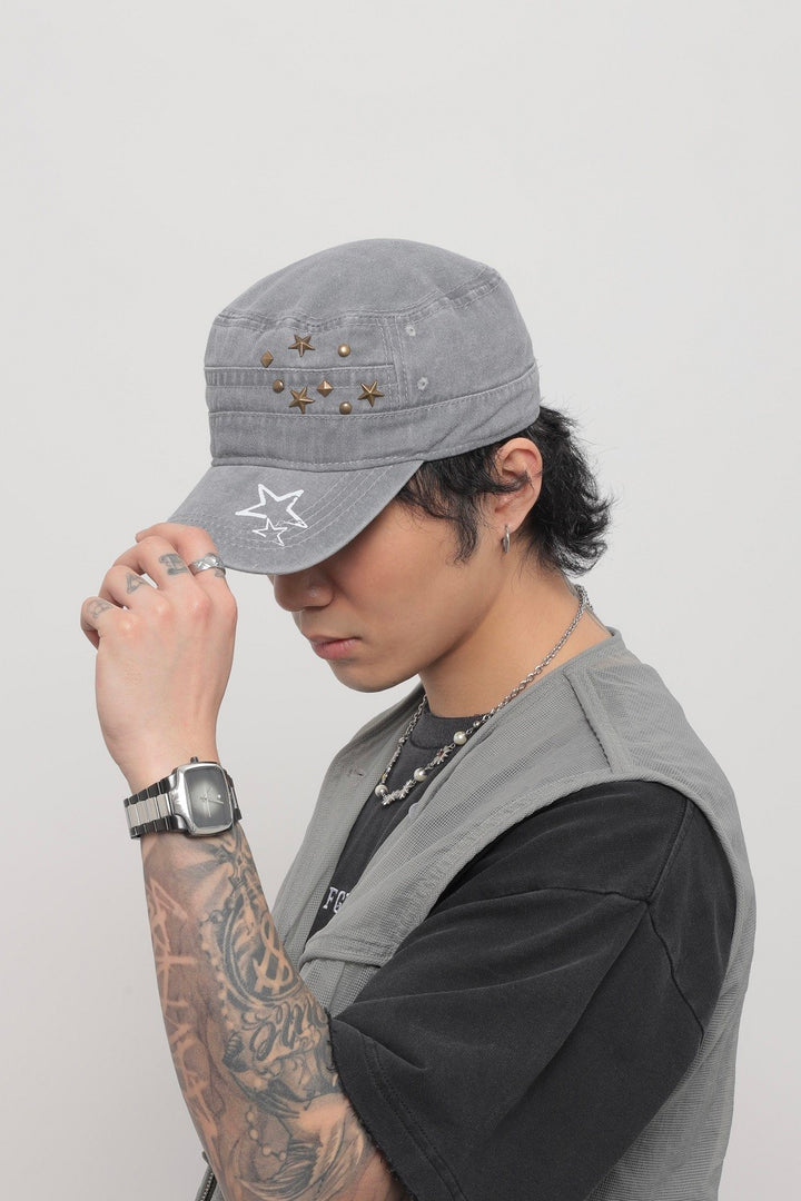 Star Studded Military Cap