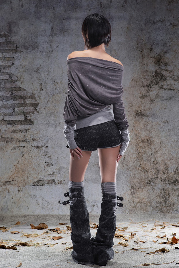 Mira Off-shoulder Fold Top