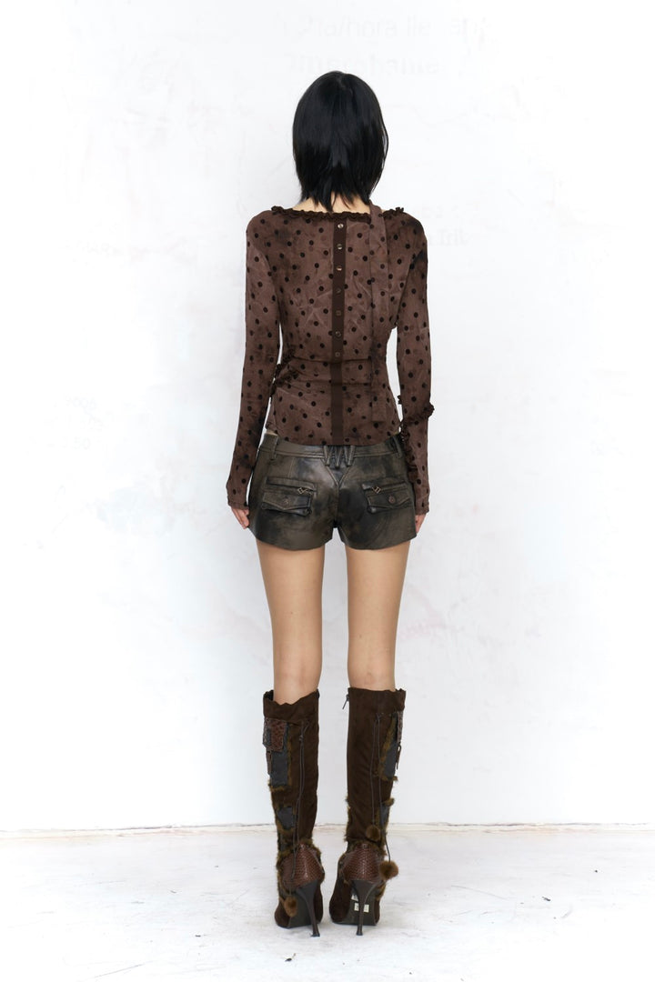 Polka Dot Sheer Top