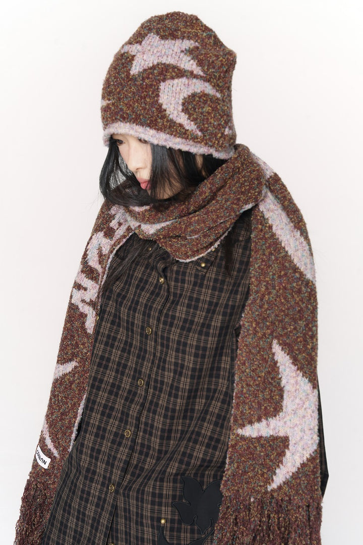 Starry Knit Winter Scarf