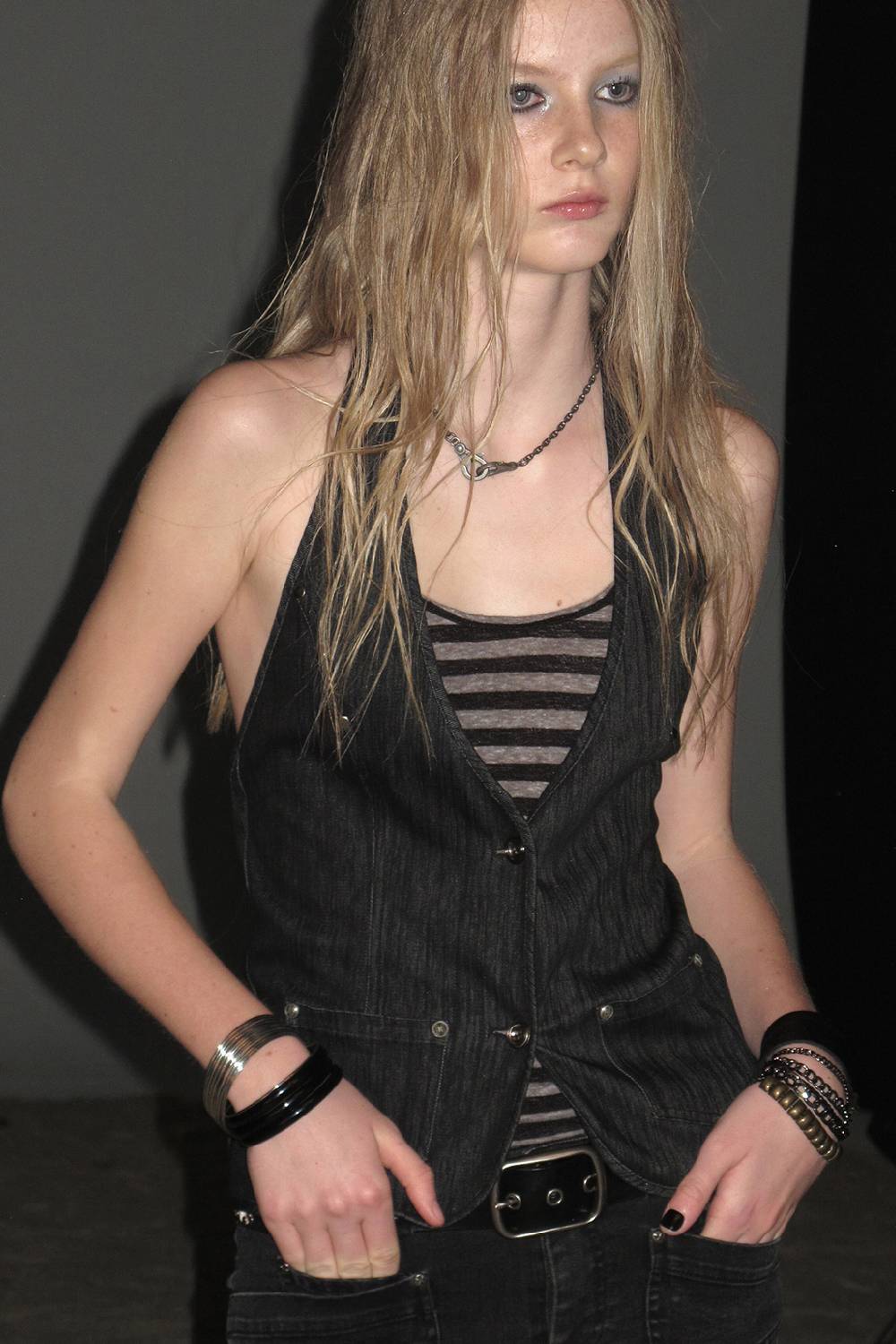 Layered Halter Vest Top