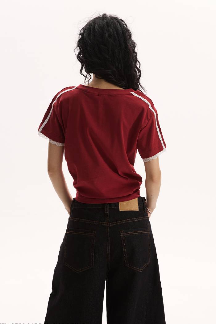 Lace Trim Tee