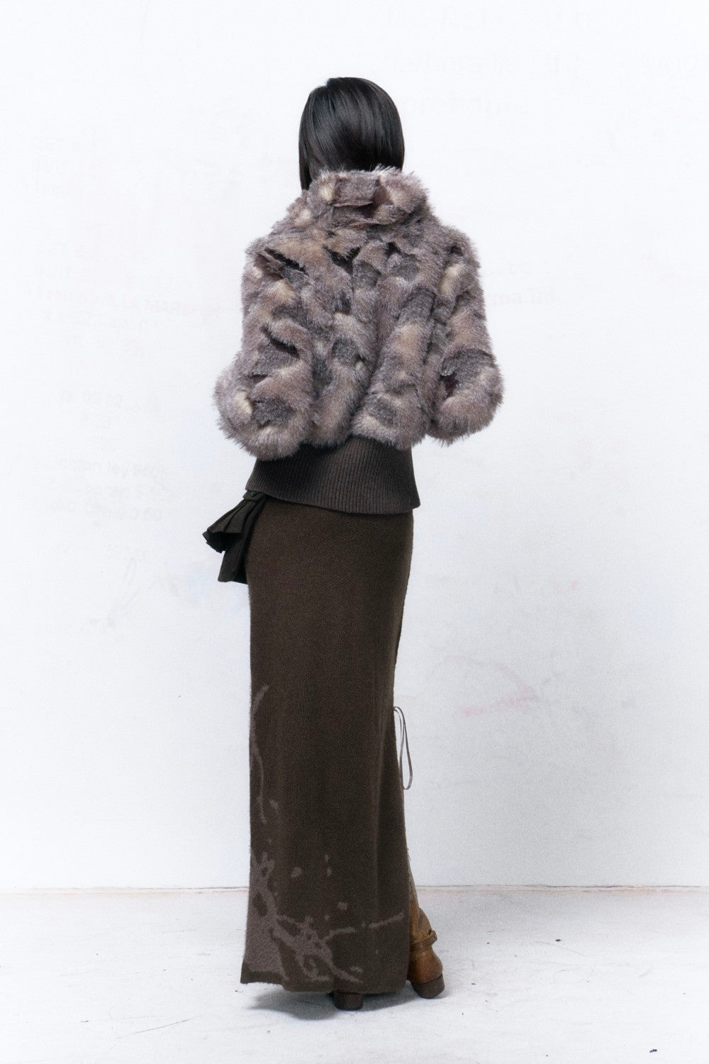 Cargo Jacquard Maxi Skirt