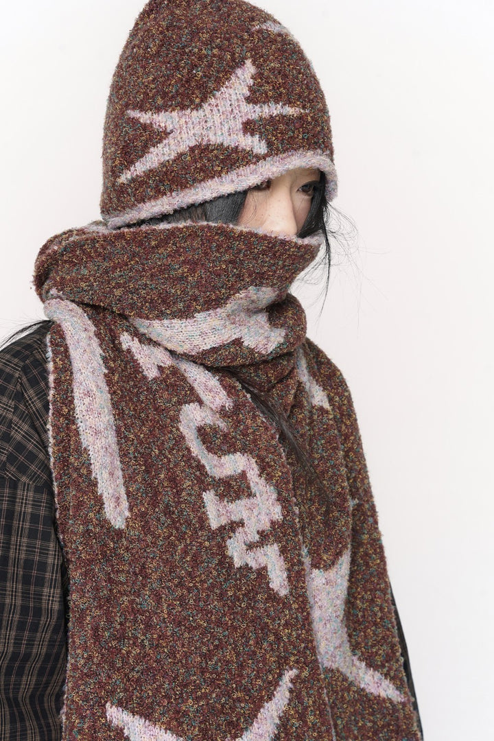 Starry Knit Winter Scarf