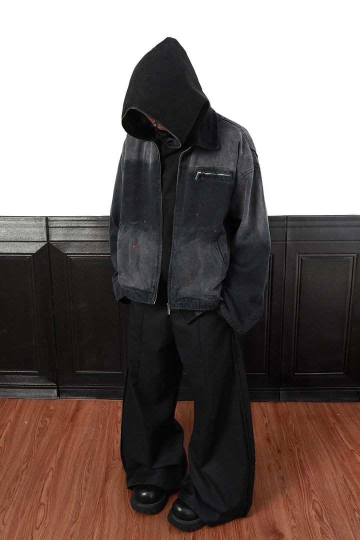 Charcoal Gradient Denim Jacket