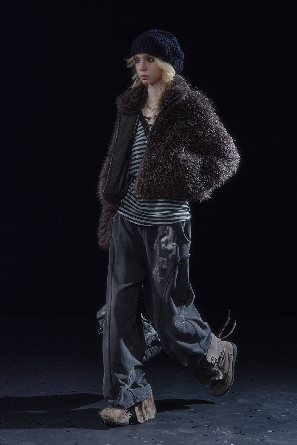 Asymmetric Studded Joggers