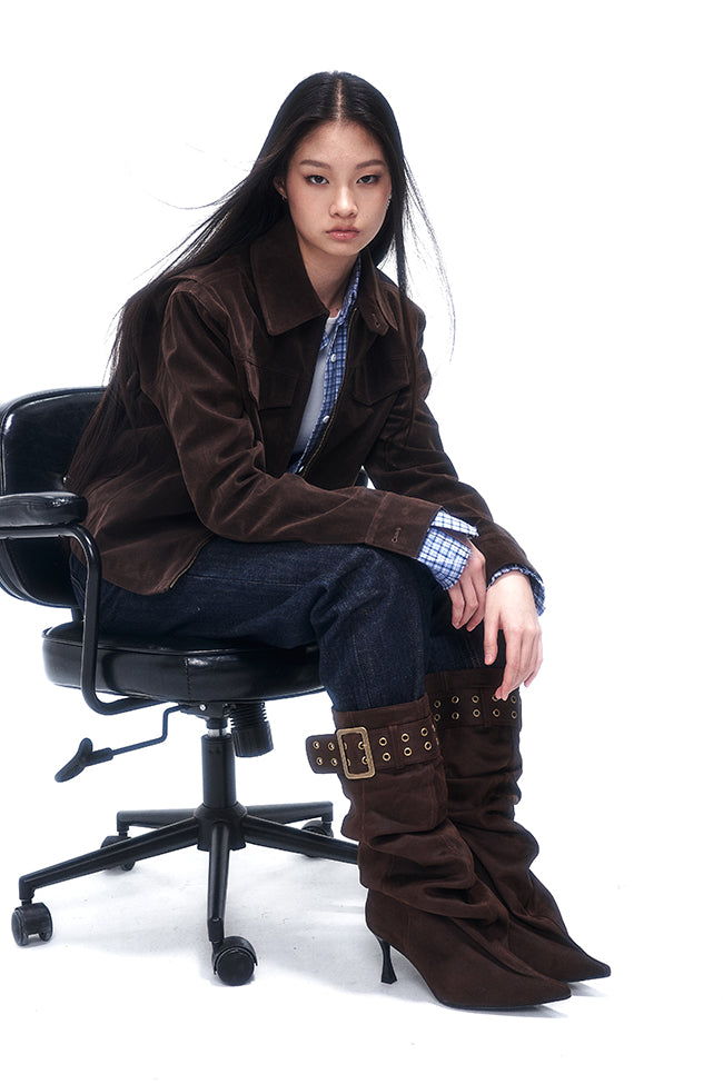 Keira Belted Slouch Boots