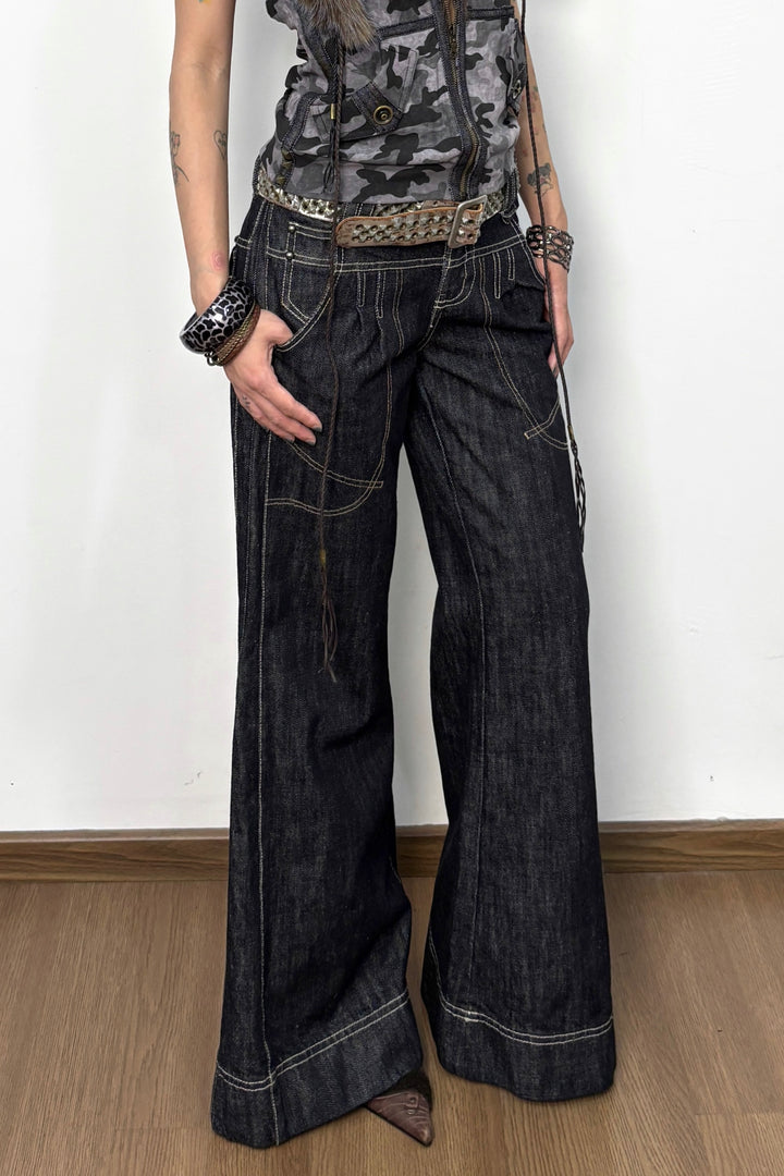 Riley Wide-Leg Retro Jeans