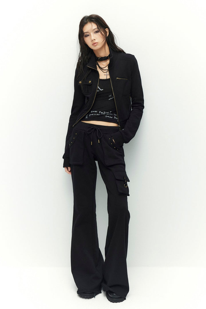 Talia Cargo Flared Sweatpants