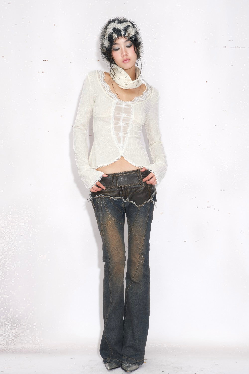 Low-Rise Fusion Jeans