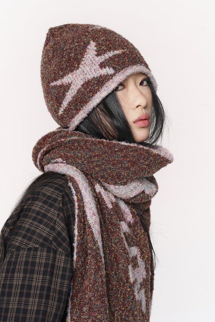 Starry Knit Winter Beanie