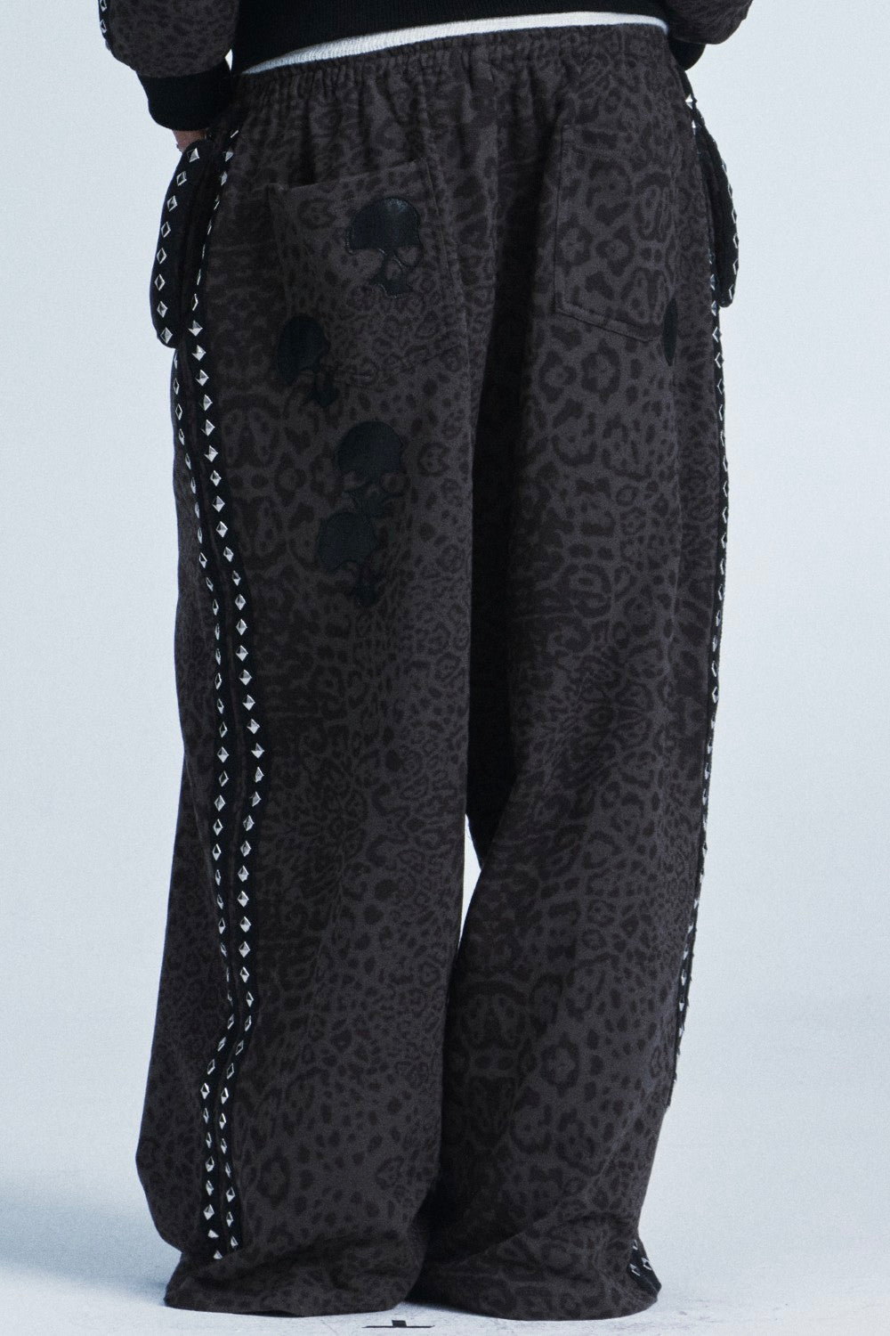 Studded Leopard Sweatpants