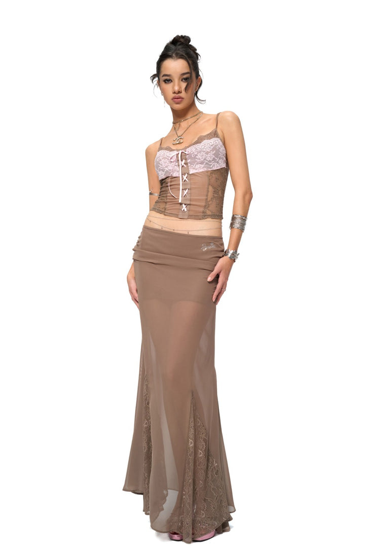 Camila Lace Fishtail Skirt