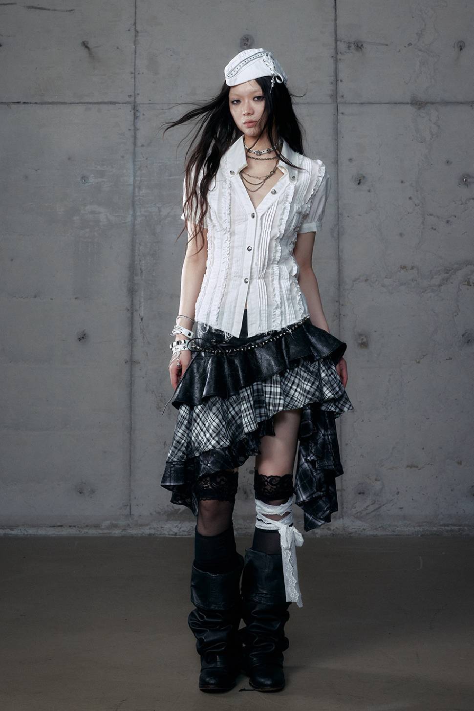 Vintage Short-Sleeve Blouse