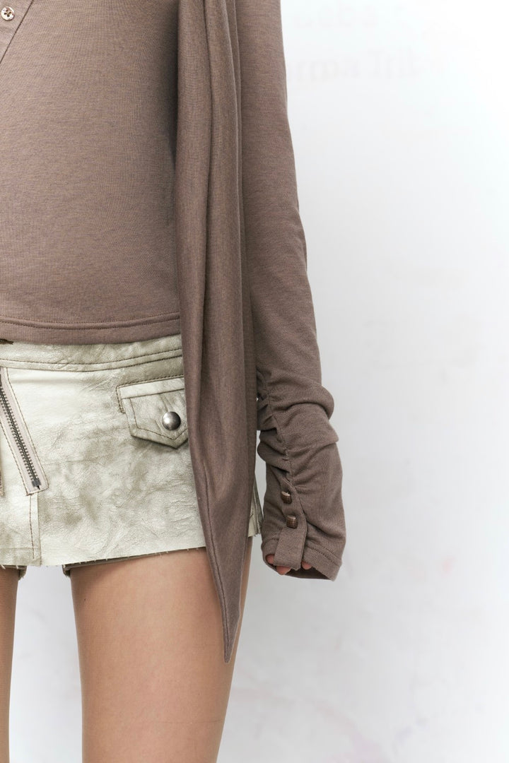 Gia Scarf V-Neck Shirt