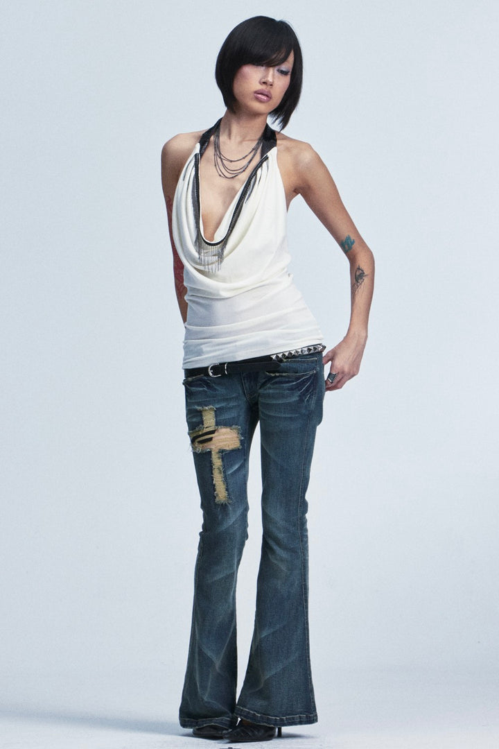 Zadie Draped Halter Top